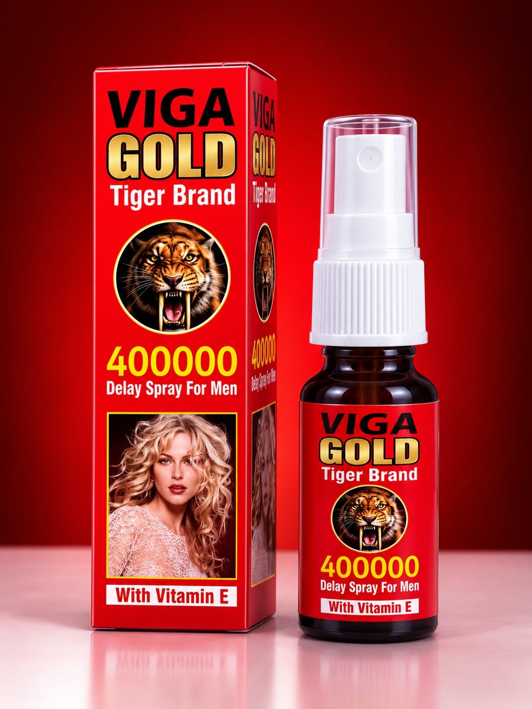 VIGA Gold Tiger Brand Delay Spray for Men with Vitamin E