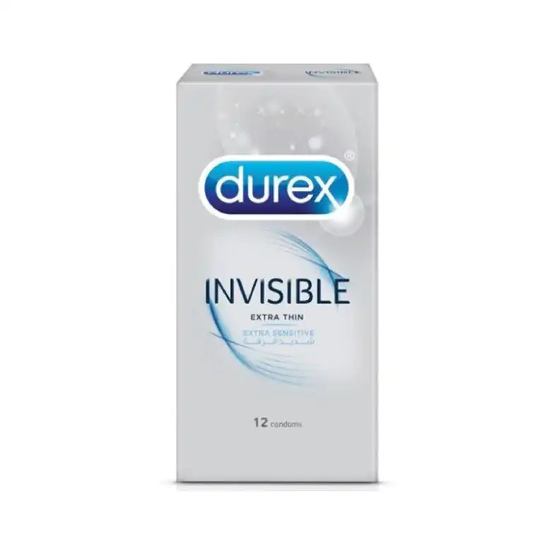 Durex Invisible Condoms (Box = 12 Pcs)