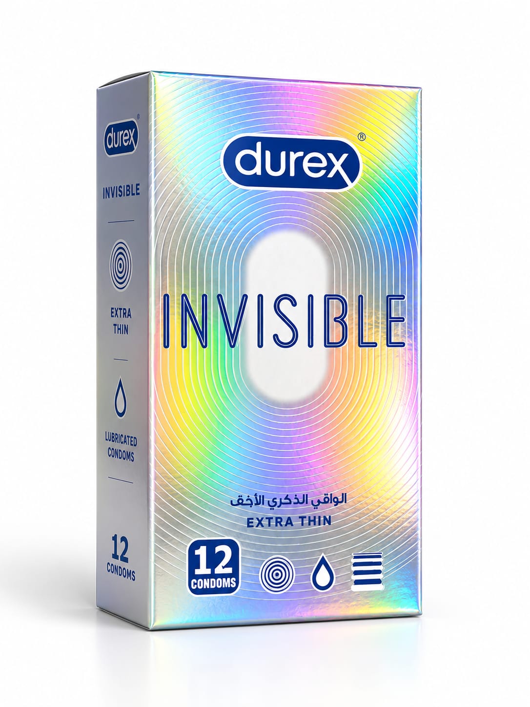 Durex Invisible Condoms (Box = 12 Pcs)