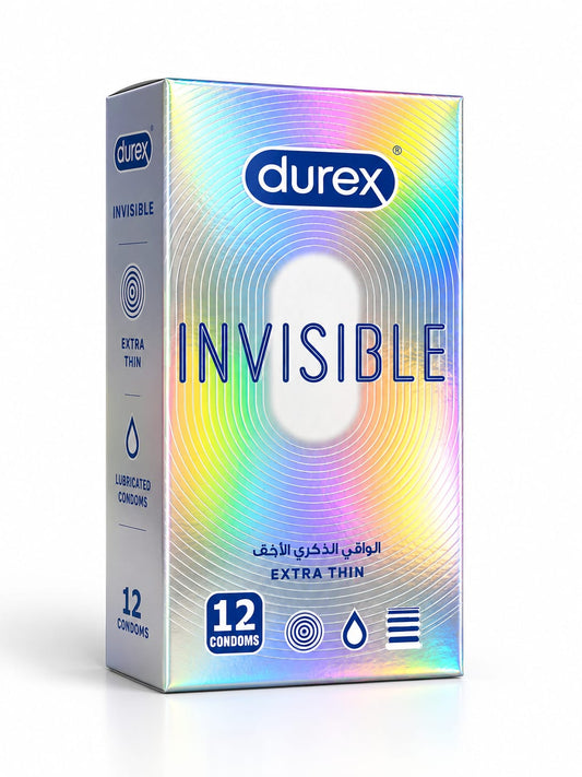 Durex Invisible Condoms (Box = 12 Pcs)