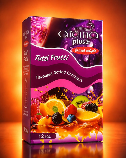 Orma Plus Tutti Frutti Flavoured Dotted Condoms – 12 Pieces