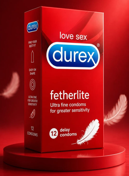 Durex Fetherlite Thin Condoms, 12-Pack
