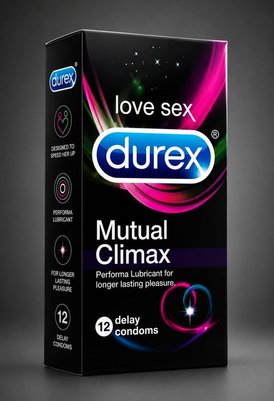Durex Mutual Climax Condoms, Pack of 12