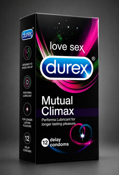 Durex Mutual Climax Condoms, Pack of 12
