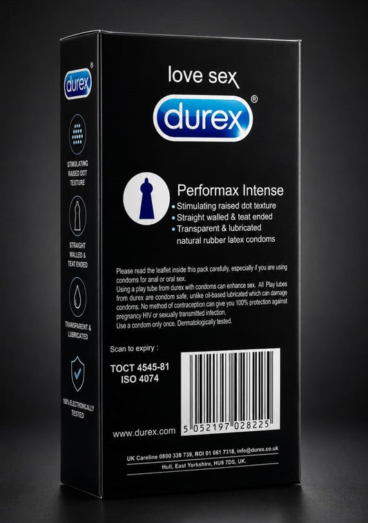 Durex Ribbed & Lubricated Condoms – Pack of 12