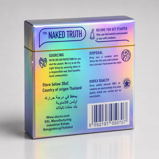 Durex Invisible Condoms (Box = 3 Pcs)